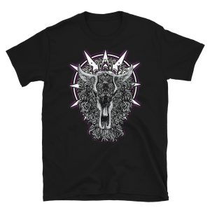 Esoteric Nahalem Shaman Totem Cow Scull T-Shirt