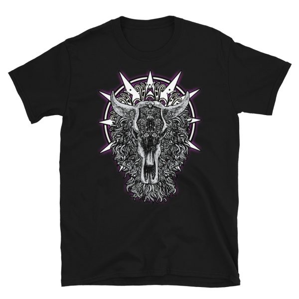 Esoteric Nahalem Shaman Totem Cow Scull T-Shirt