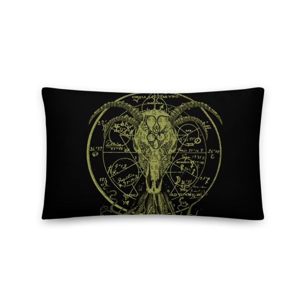 OCCULT GOTH CTHULU WITCH GOAT Basic Pillow - Image 2