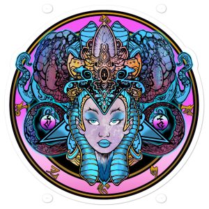 Cosmic Atlantis Die Cut stickers
