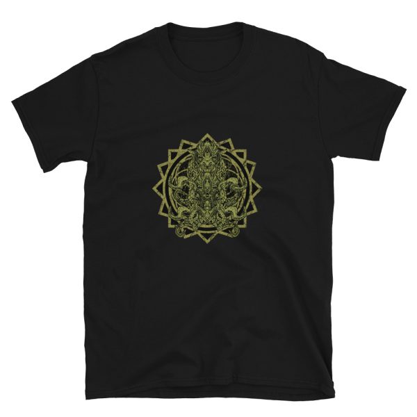 Golden Cthulu Parasite Healing Mandala