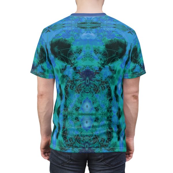 Blue Avian Bird Tribe Psychedelic Reiki Peledian Smoke DMT Tye Dye Tee - Image 6