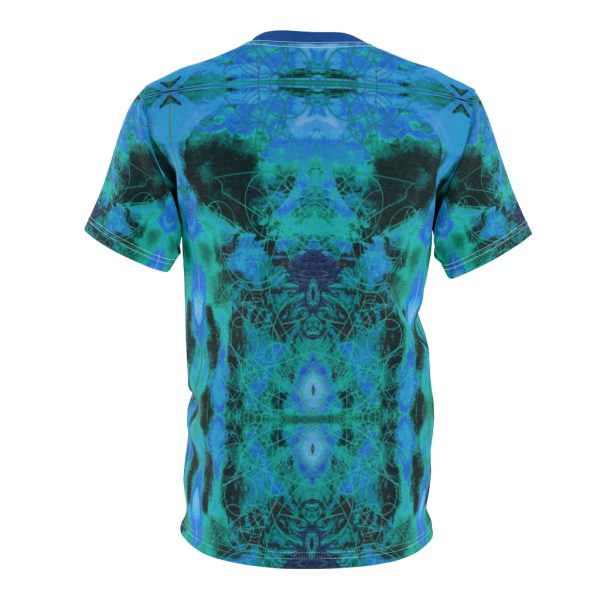 Blue Avian Bird Tribe Psychedelic Reiki Peledian Smoke DMT Tye Dye Tee - Image 2