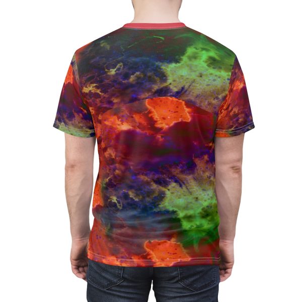 Macabre Mucha  Nouveau Dark Art DMT Tye Dye Scull Occult All over T Shirt - Image 6