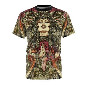 Aztec Godess Mazotech  Xochiquetzal Supernatural all over print Tee