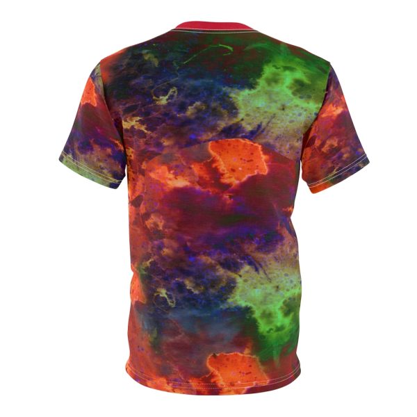 Macabre Mucha  Nouveau Dark Art DMT Tye Dye Scull Occult All over T Shirt - Image 2