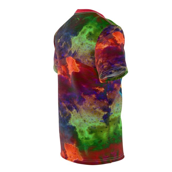 Macabre Mucha  Nouveau Dark Art DMT Tye Dye Scull Occult All over T Shirt - Image 3