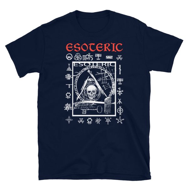 Esoteric Alchemical symbol ancient secrets aliester crowley occult T Shirt - Image 2