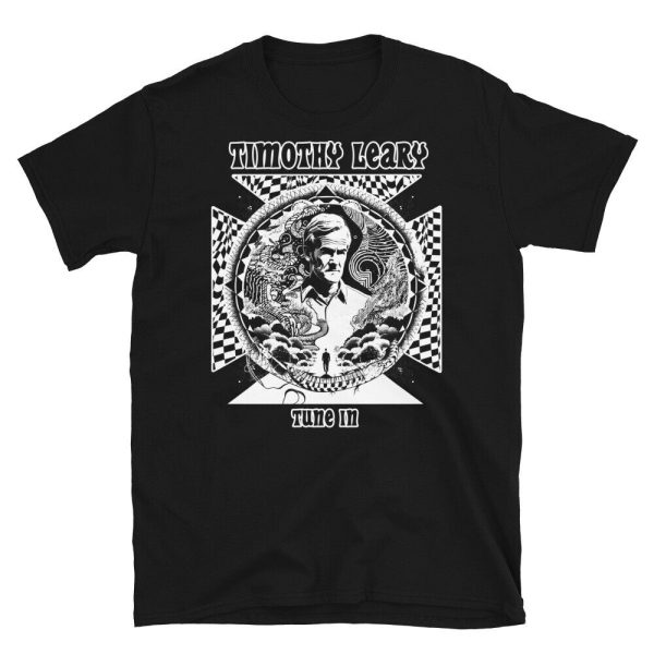 Psychedelic Visionary Timothy Leary acid guru Magic Mushroom T-Shirt