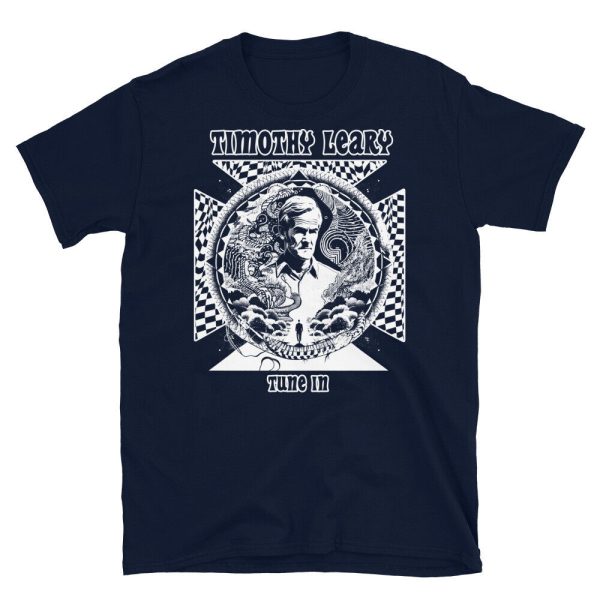 Psychedelic Visionary Timothy Leary acid guru Magic Mushroom T-Shirt - Image 2