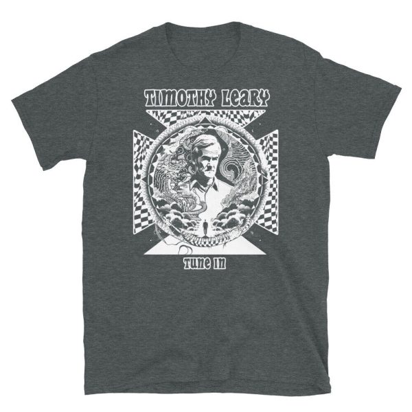 Psychedelic Visionary Timothy Leary acid guru Magic Mushroom T-Shirt - Image 3