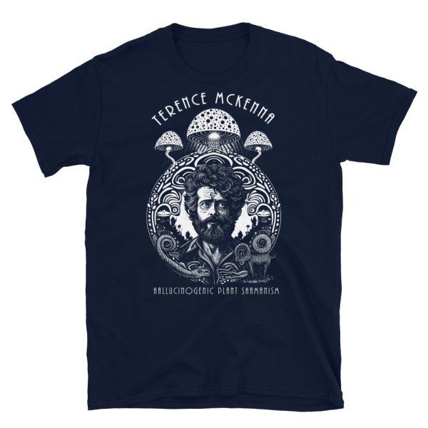 Psychedelic Visionary Terence McKenna Magic Mushroom T-Shirt - Image 2