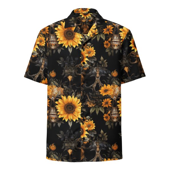 Tony Montana Floral Scull button up shirt